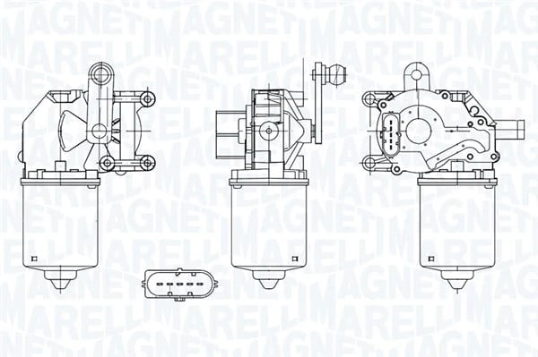 MAGNETI MARELLI 064050002010 Silecek Motoru 1140531 uygun fiyat hızlı kargo
