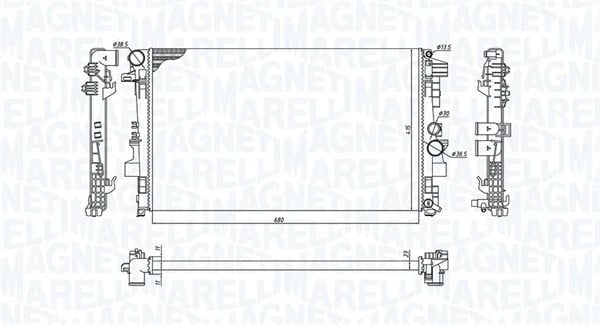MAGNETI MARELLI 350213955000 Su Radyatörü A6395010401 uygun fiyat hızlı kargo