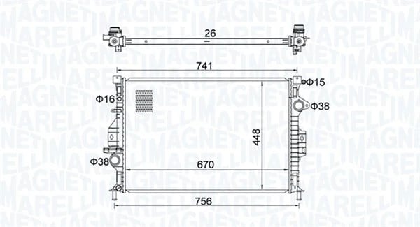 MAGNETI MARELLI 350213157700 Su Radyatörü 1377541 uygun fiyat hızlı kargo