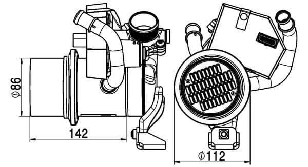 MAHLE CE 5 000P EGR Soğutucu 04L131512BQ uygun fiyat hızlı kargo