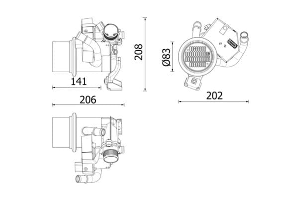 MAHLE CE 39 000P EGR Soğutucu 04L131512BJ uygun fiyat hızlı kargo