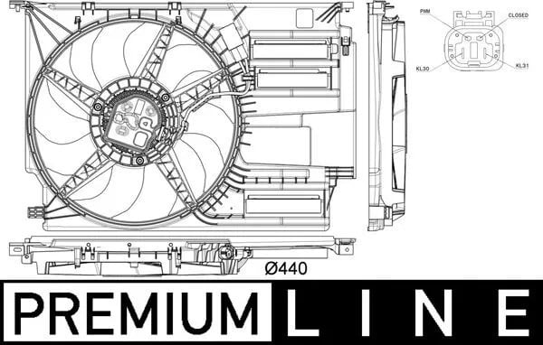 MAHLE CFF 402 000P Fan Motoru 17427617608 uygun fiyat hızlı kargo