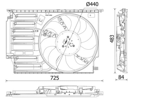 MAHLE CFF 547 000P Fan Motoru 17428645860 uygun fiyat hızlı kargo