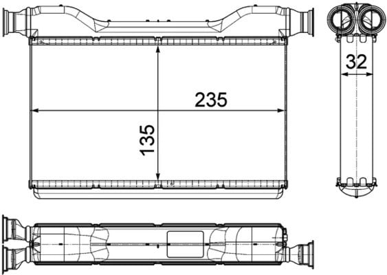 MAHLE AH 189 000P Kalorifer Radyatörü 64119163330 uygun fiyat hızlı kargo