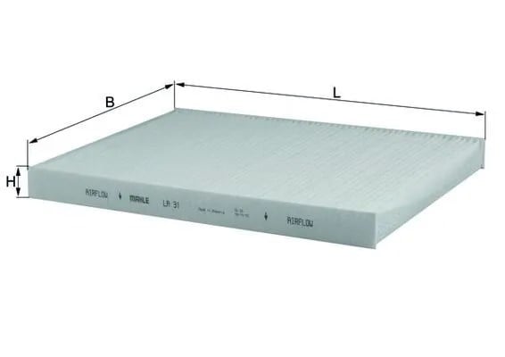 MAHLE LA 31 Polen Filtresi 1H0819644 uygun fiyat hızlı kargo