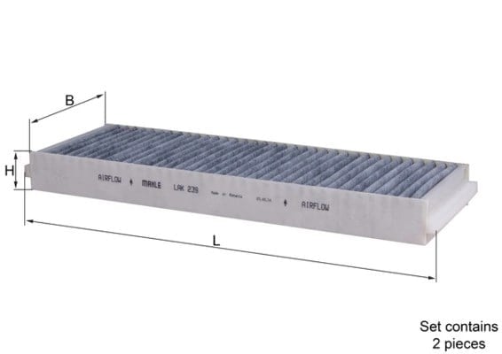 MAHLE LAK 239 S Polen Filtresi 4F0898438 uygun fiyat hızlı kargo