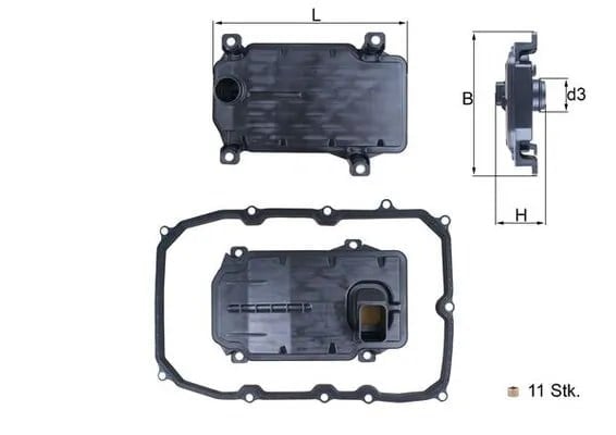 MAHLE HX 187KIT Şanzıman Filtresi 0C8325435 uygun fiyat hızlı kargo