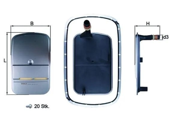 MAHLE HX 159KIT Şanzıman Filtresi 0747479 uygun fiyat hızlı kargo