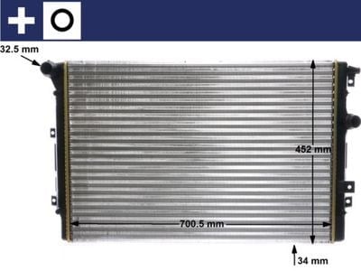 MAHLE CR 2032 000S Su Radyatörü 5N0121253L uygun fiyat hızlı kargo