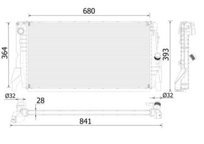MAHLE CR 2314 000P Su Radyatörü 17117617639 uygun fiyat hızlı kargo