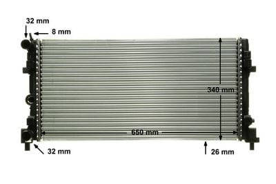 MAHLE CR 1096 000P Su Radyatörü 6R0121253 uygun fiyat hızlı kargo