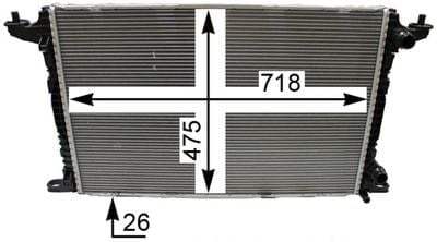 MAHLE CR 2179 000P Su Radyatörü 8W0121251L uygun fiyat hızlı kargo