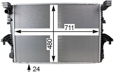 MAHLE CR 805 000P Su Radyatörü 7E0121253F uygun fiyat hızlı kargo
