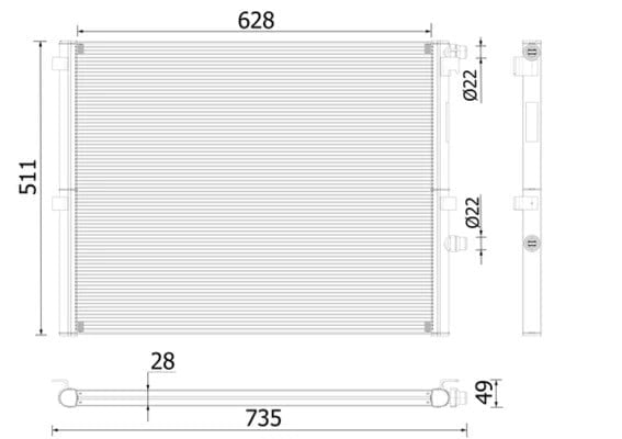 MAHLE CR 2307 000P Su Radyatörü 17112671573 uygun fiyat hızlı kargo