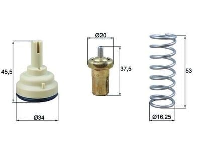 MAHLE TX 181 105D Termostat 03C121110P uygun fiyat hızlı kargo
