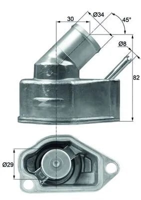 MAHLE TI1092 Termostat 1338079 uygun fiyat hızlı kargo
