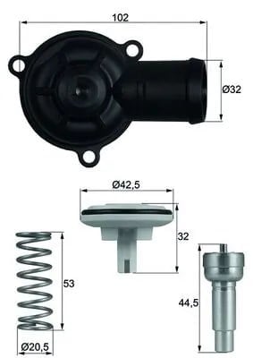 MAHLE TI 220 87D Termostat 03C121110A uygun fiyat hızlı kargo