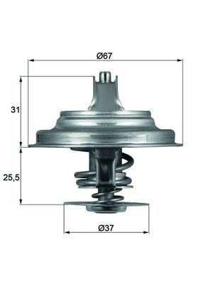 MAHLE TX 25 71D Termostat 076121113A uygun fiyat hızlı kargo