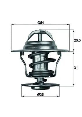 MAHLE TX 13 75D Termostat XXX uygun fiyat hızlı kargo
