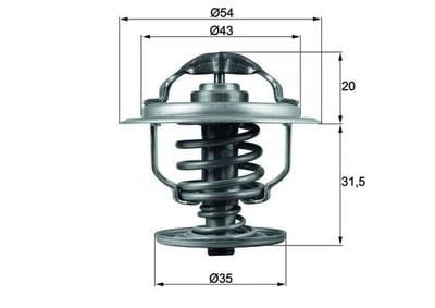 MAHLE TX 109 87D Termostat 03G121113A uygun fiyat hızlı kargo