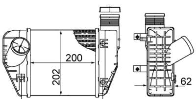 MAHLE CI 423 000S Turbo Radyatörü 4F0145805AD uygun fiyat hızlı kargo