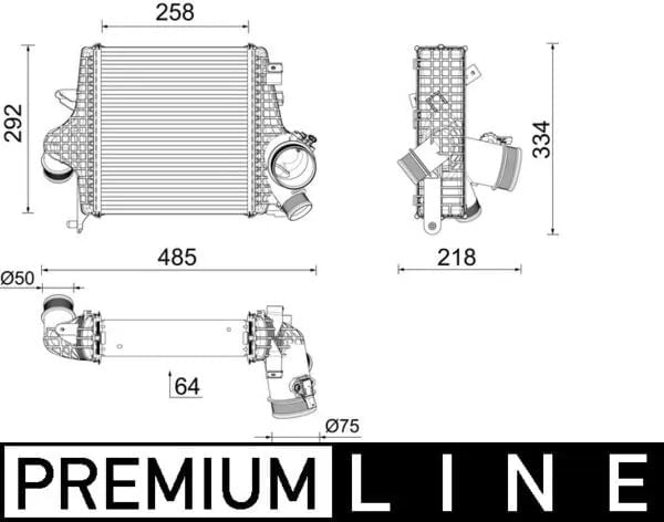 MAHLE CI640000P Turbo Radyatörü 4M0145803AH uygun fiyat hızlı kargo