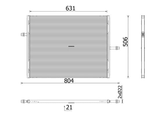 MAHLE CIR 40 000P Turbo Radyatörü İntercooler 9075001300 uygun fiyat hızlı kargo