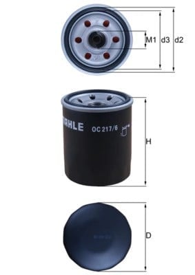 MAHLE OC 217 6 Yağ Filtresi 0000071742115 uygun fiyat hızlı kargo