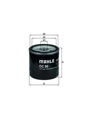 MAHLE OC 90 OF Yağ Filtresi 04502696 uygun fiyat hızlı kargo