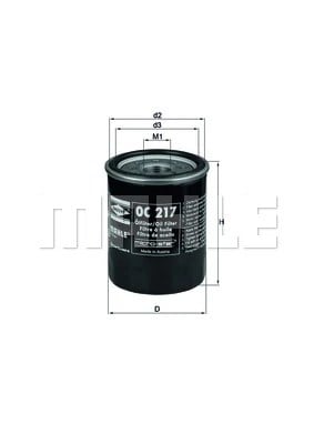 MAHLE OC 217 Yağ Filtresi 140506250 uygun fiyat hızlı kargo