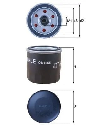 MAHLE OC 1566 Yağ Filtresi 152009645R uygun fiyat hızlı kargo