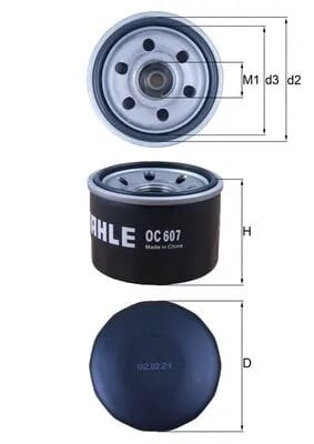 MAHLE OC 607 Yağ Filtresi 1230A040 uygun fiyat hızlı kargo