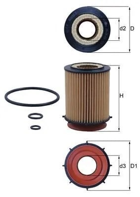 MAHLE OX 982D Yağ Filtresi 15208HG00D uygun fiyat hızlı kargo