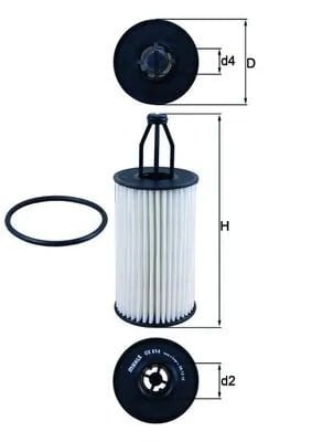 MAHLE OX 814D Yağ Filtresi 2761800009 uygun fiyat hızlı kargo