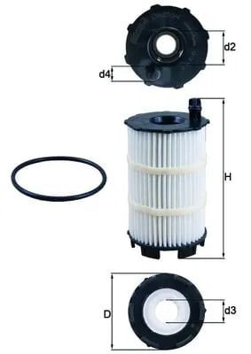 MAHLE OX 350 4D Yağ Filtresi 079115561F uygun fiyat hızlı kargo