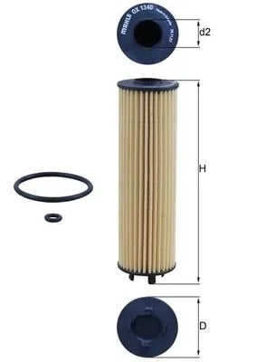 MAHLE OX 1340D Yağ Filtresi 05L115562A uygun fiyat hızlı kargo