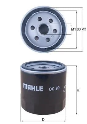 MAHLE OC 90 Yağ Filtresi 04502696 uygun fiyat hızlı kargo