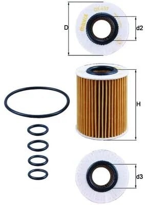 MAHLE OX437D Yağ Filtresi 5650375 uygun fiyat hızlı kargo