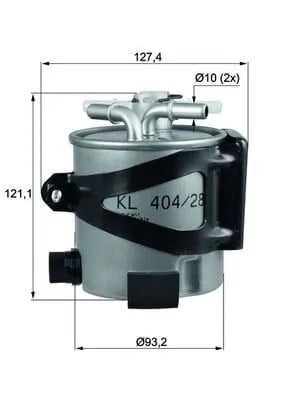 MAHLE KLH 44 25 Yakıt Filtresi 7701062436 uygun fiyat hızlı kargo