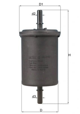 MAHLE KL 416 1 Yakıt Filtresi 1640000QAA uygun fiyat hızlı kargo