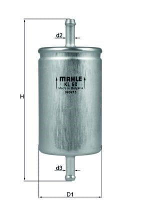 MAHLE KL60 Yakıt Filtresi 6N0201511A uygun fiyat hızlı kargo