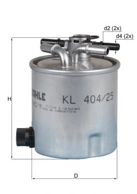 MAHLE KL 404 25 Yakıt Filtresi 7701064241 uygun fiyat hızlı kargo