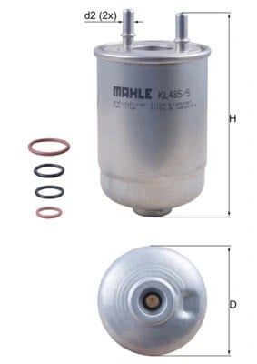 MAHLE KL4855D Yakıt Filtresi 1541180KA0 uygun fiyat hızlı kargo