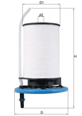 MAHLE KX398 Yakıt Filtresi 0077366607 uygun fiyat hızlı kargo