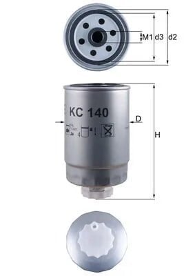 MAHLE KC 140 Yakıt Filtresi 0060816460 uygun fiyat hızlı kargo