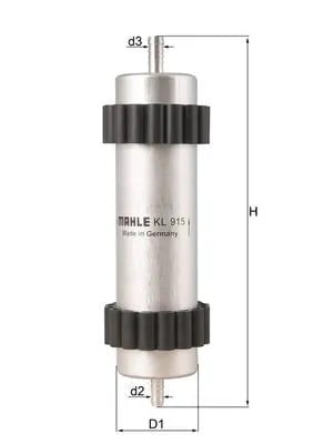 MAHLE KL 915 Yakıt Filtresi 8T0127401A uygun fiyat hızlı kargo