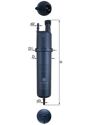 MAHLE KL1131 Yakıt Filtresi 13329885441 uygun fiyat hızlı kargo