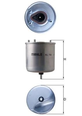 MAHLE KL 788 Yakıt Filtresi 1611659480 uygun fiyat hızlı kargo
