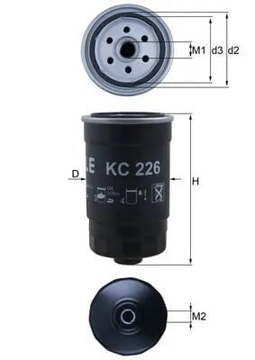 MAHLE KC 226 Yakıt Filtresi 319111H900 uygun fiyat hızlı kargo
