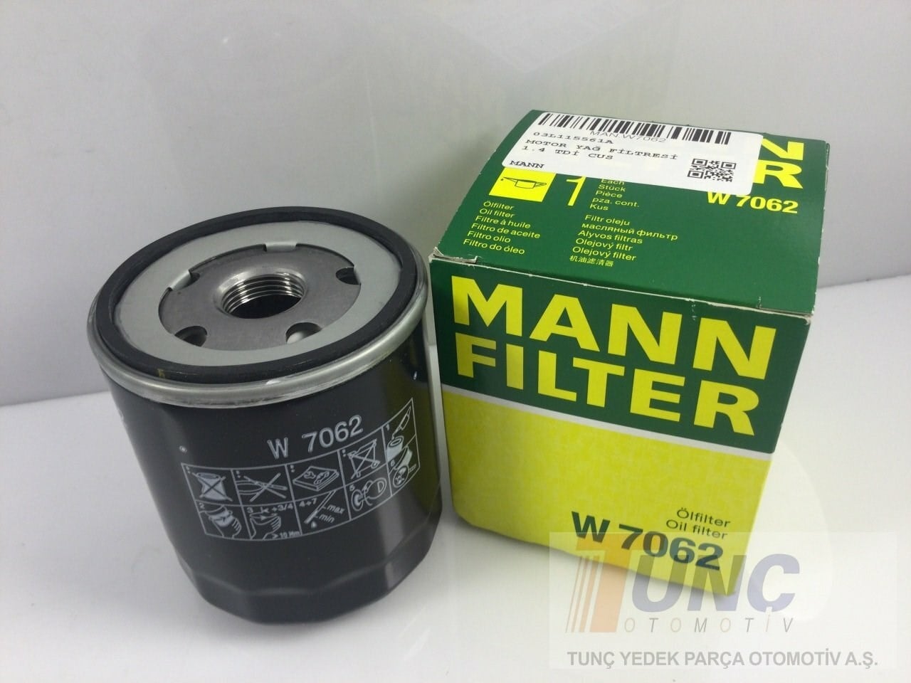MANN W 7062 Yağ Filtresi 03L115561A uygun fiyat hızlı kargo
